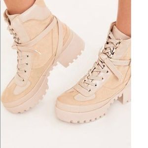 tan combat boots